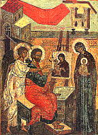 Икона Лука, пишущий икону Богородицы