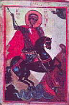 St. George killing the serpent