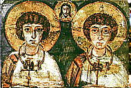 Свв. Сергий и Вакх. VI в. Монастырь св. Екатерины, Синай.