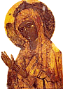 Икона Божией Матери Халкопратийская (Агиосоритисса). Византия, кон. XIV в.