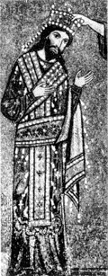 Христос коронует короля Роджера II. Мозаика Нарфика Мартораны.
