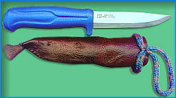 Нож фирмы KJ Eriksson, Швеция (ножны самодельные)