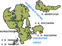 Карта Соловецкого архипелага