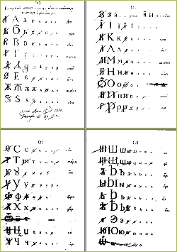 Гражданский алфавит, 1710 г.