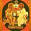 Икона Сопрестолие (Новозаветная Троица). Новгород Великий. XIV в.